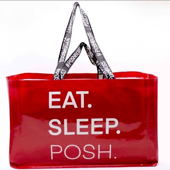 POSH BOSS RED TOTE BAG NWT - Picture 8 of 13